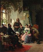 Peter Baumgartner The marriage instructions Germany oil painting artist